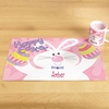 image:imageChristmas Personalized Kids Placemat  Laminated Bright Graphic Placemat 11 x 17 by Lillian VernonPink Easter