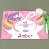 image:imageChristmas Personalized Kids Placemat  Laminated Bright Graphic Placemat 11 x 17 by Lillian VernonPink Easter