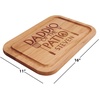 image:imageDaddio of the Patio Personalized Red Alder Wood Cutting Board  Custom Engraved 11 x 16Inch Chopping and Serving Boards Fathers Day Holiday and Housewarming Gifts Add Name by Lillian VernonBoard  Daddio