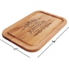 image:imageLillian Vernon Christmas Forest Personalized Wood Cutting Board  34thick 11 x 16W Holiday Charcuterie BoardEstablished