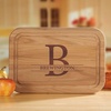 image:imageLillian Vernon Christmas Forest Personalized Wood Cutting Board  34thick 11 x 16W Holiday Charcuterie BoardInitial Large