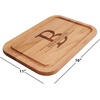 image:imageLillian Vernon Christmas Forest Personalized Wood Cutting Board  34thick 11 x 16W Holiday Charcuterie BoardInitial Large