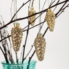image:imageLillian Vernon Christmas Mittens Glass Ornaments  Set of 12 Hand Blown Mini Tree Decorations Festive Holiday Home Decor  Mittens Set of 12 Mini Tree Decorations Holiday Home DcorHand Blown Mini Tree Decorations Festive Holiday Home DecorPine Cone2