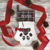 image:imageLillian Vernon Dog Paw Personalized Stocking  Christmas Decorations Puppy Theme Custom Gifts