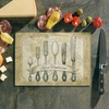 image:imageLillian Vernon Eat Drink Be Married Personalized Glass Cutting BoardCustom Tempered Glass Kitchen Unique Wedding Anniversary and Engagement Gifts ShatterHeatResistant Add Name 8x11InchesSilverware