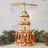 image:imageLillian Vernon German Christmas Pyramid  17  Table Top Holiday Dcor 4Tier Carousel Candle Holders