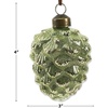 image:imageLillian Vernon Glass Pinecone Ornaments with Leather String  Set of 3 Hanging String 3 Diameter Holiday Tree Dcor Gifts
