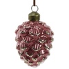 image:imageLillian Vernon Glass Pinecone Ornaments with Leather String  Set of 3 Hanging String 3 Diameter Holiday Tree Dcor Gifts