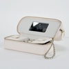 image:imageLillian Vernon Luxe Dual Tier Travel Jewelry Case  Cream Jewelry Case Vegan Leather