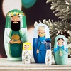 image:imageLillian Vernon Nativity Nesting Dolls Matryoshka Religious Christmas Dcor Table Decorations and Centerpieces Set of 5Nativity