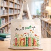 image:imageLillian Vernon Personalized Canvas Tote GroupBook Lover