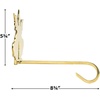 image:imageLillian Vernon Personalized Christmas Tree Brass Stocking Holder  Weighted Mantle Engraved Gold HangerBells