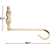 image:imageLillian Vernon Personalized Christmas Tree Brass Stocking Holder  Weighted Mantle Engraved Gold HangerSnowflake