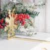 image:imageLillian Vernon Personalized Christmas Tree Brass Stocking Holder  Weighted Mantle Engraved Gold HangerSnowflake