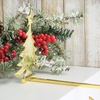 image:imageLillian Vernon Personalized Christmas Tree Brass Stocking Holder  Weighted Mantle Engraved Gold HangerTree