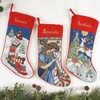 image:imageLillian Vernon Personalized Heirloom Needlepoint Stocking  SnowmanChristmas Wool with Cotton 9 12 x 17Angel Personalized