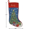 image:imageLillian Vernon Personalized Heirloom Needlepoint Stocking  SnowmanChristmas Wool with Cotton 9 12 x 17Christmas Tree Personalized