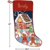 image:imageLillian Vernon Personalized Heirloom Needlepoint Stocking  SnowmanChristmas Wool with Cotton 9 12 x 17Gingerbread Personalized