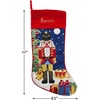 image:imageLillian Vernon Personalized Heirloom Needlepoint Stocking  SnowmanChristmas Wool with Cotton 9 12 x 17Nutcracker Personalized