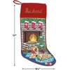 image:imageLillian Vernon Personalized Heirloom Needlepoint Stocking  SnowmanChristmas Wool with Cotton 9 12 x 17Puppies Personalized