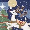 image:imageLillian Vernon Personalized Heirloom Needlepoint Stocking  SnowmanChristmas Wool with Cotton 9 12 x 17Reindeer Personalized