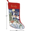 image:imageLillian Vernon Personalized Heirloom Needlepoint Stocking  SnowmanChristmas Wool with Cotton 9 12 x 17Reindeer Personalized