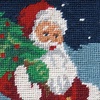 image:imageLillian Vernon Personalized Heirloom Needlepoint Stocking  SnowmanChristmas Wool with Cotton 9 12 x 17Santa Personalized