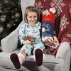 image:imageLillian Vernon Personalized Heirloom Needlepoint Stocking  SnowmanChristmas Wool with Cotton 9 12 x 17Sleigh and Reindeer Personalized