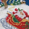 image:imageLillian Vernon Personalized Heirloom Needlepoint Stocking  SnowmanChristmas Wool with Cotton 9 12 x 17Sleigh and Reindeer Personalized