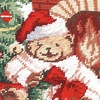 image:imageLillian Vernon Personalized Heirloom Needlepoint Stocking  SnowmanChristmas Wool with Cotton 9 12 x 17Teddy Bearpersonalized