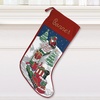image:imageLillian Vernon Personalized Heirloom Needlepoint Stocking  SnowmanChristmas Wool with Cotton 9 12 x 17Train Personalized