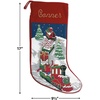 image:imageLillian Vernon Personalized Heirloom Needlepoint Stocking  SnowmanChristmas Wool with Cotton 9 12 x 17Train Personalized
