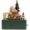 image:imageLillian Vernon Personalized Train Music Box Christmas Theme Wooden Toys Interactive Engraved Name 4 14 x 5 12