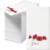 image:imageLillian Vernon Red Roses LinenLike Disposable Hand Towels Set of 100 50 Cotton 50 Paper Blend 13 by 17 Open and 4 12 by 8 12 Closed Wedding Party Anniversary PartyPoppies