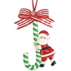 image:imageLillian Vernon Resin Santa amp Friends Ornaments  Set of 3 Mini Tree Decorations Festive Holiday Home Dcor String Included