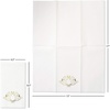 image:imageLillian Vernon Square Personalized Monogram Guest Towels  5 Foil Initial Color Options Linen Feel Disposable Set for Bathroom Wedding amp Party  Pack of 100 13x17 Open 45x85 FoldedScroll