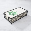 image:imageLillian Vernon Square Personalized Monogram Guest Towels  5 Foil Initial Color Options Linen Feel Disposable Set for Bathroom Wedding amp Party  Pack of 100 13x17 Open 45x85 FoldedSnowflakes