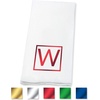 image:imageLillian Vernon Square Personalized Monogram Guest Towels  5 Foil Initial Color Options Linen Feel Disposable Set for Bathroom Wedding amp Party  Pack of 100 13x17 Open 45x85 FoldedSquare