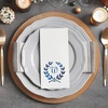 image:imageLillian Vernon Square Personalized Monogram Guest Towels  5 Foil Initial Color Options Linen Feel Disposable Set for Bathroom Wedding amp Party  Pack of 100 13x17 Open 45x85 FoldedWreath