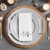 image:imageLillian Vernon Square Personalized Monogram Guest Towels  5 Foil Initial Color Options Linen Feel Disposable Set for Bathroom Wedding amp Party  Pack of 100 13x17 Open 45x85 FoldedDot