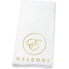 image:imageLillian Vernon Square Personalized Monogram Guest Towels  5 Foil Initial Color Options Linen Feel Disposable Set for Bathroom Wedding amp Party  Pack of 100 13x17 Open 45x85 FoldedWelcome Circle