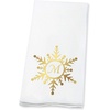 image:imageLillian Vernon Square Personalized Monogram Guest Towels  5 Foil Initial Color Options Linen Feel Disposable Set for Bathroom Wedding amp Party  Pack of 100 13x17 Open 45x85 FoldedSnowflakes
