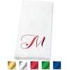 image:imageLillian Vernon Square Personalized Monogram Guest Towels  5 Foil Initial Color Options Linen Feel Disposable Set for Bathroom Wedding amp Party  Pack of 100 13x17 Open 45x85 FoldedHeart