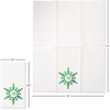 image:imageLillian Vernon Square Personalized Monogram Guest Towels  5 Foil Initial Color Options Linen Feel Disposable Set for Bathroom Wedding amp Party  Pack of 100 13x17 Open 45x85 FoldedSnowflakes