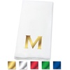image:imageLillian Vernon Square Personalized Monogram Guest Towels  5 Foil Initial Color Options Linen Feel Disposable Set for Bathroom Wedding amp Party  Pack of 100 13x17 Open 45x85 FoldedCopperplate