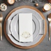 image:imageLillian Vernon Square Personalized Monogram Guest Towels  5 Foil Initial Color Options Linen Feel Disposable Set for Bathroom Wedding amp Party  Pack of 100 13x17 Open 45x85 FoldedScroll