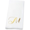 image:imageLillian Vernon Square Personalized Monogram Guest Towels  5 Foil Initial Color Options Linen Feel Disposable Set for Bathroom Wedding amp Party  Pack of 100 13x17 Open 45x85 FoldedHeart