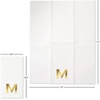 image:imageLillian Vernon Square Personalized Monogram Guest Towels  5 Foil Initial Color Options Linen Feel Disposable Set for Bathroom Wedding amp Party  Pack of 100 13x17 Open 45x85 FoldedCopperplate