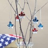 image:imageLillian Vernon Uncle Sam Blown Glass Patriotic Ornaments  Handcrafted Hanging Tree Decorations Uncle Sam American Hat Party Decor 125 in American 12Piece SetPatriotic Stars