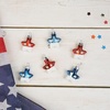 image:imageLillian Vernon Uncle Sam Blown Glass Patriotic Ornaments  Handcrafted Hanging Tree Decorations Uncle Sam American Hat Party Decor 125 in American 12Piece SetPatriotic Stars